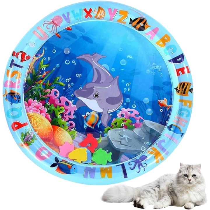 YDCY hűtőmatrac macskáknak, interaktív, vízszenzoros, többszínű, 65cm