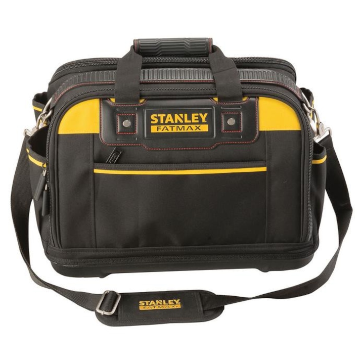 Torba unelte Stanley FatMax Multi Access, 43x28x30cm, 2 compartimente, rezistenta la apa