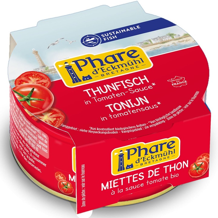 Ton in sos bio de rosii, 160g