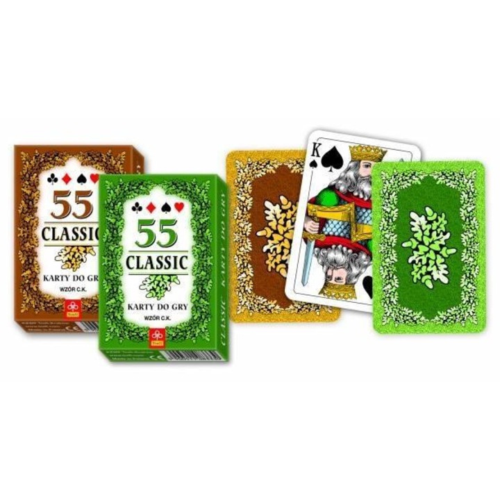 Set jocuri de societate, MUDUKO, Karty - Classic 55, 55 carti.