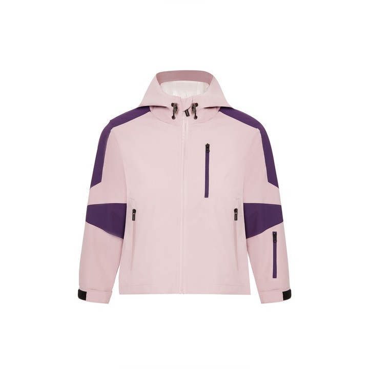 Jacheta CALEY, gluga, maneci lungi, mov, poliester, L INTL