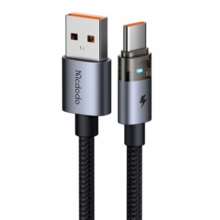 Cablu date și încărcare USB-A - USB-C McDodo 66W 1.2m Negru