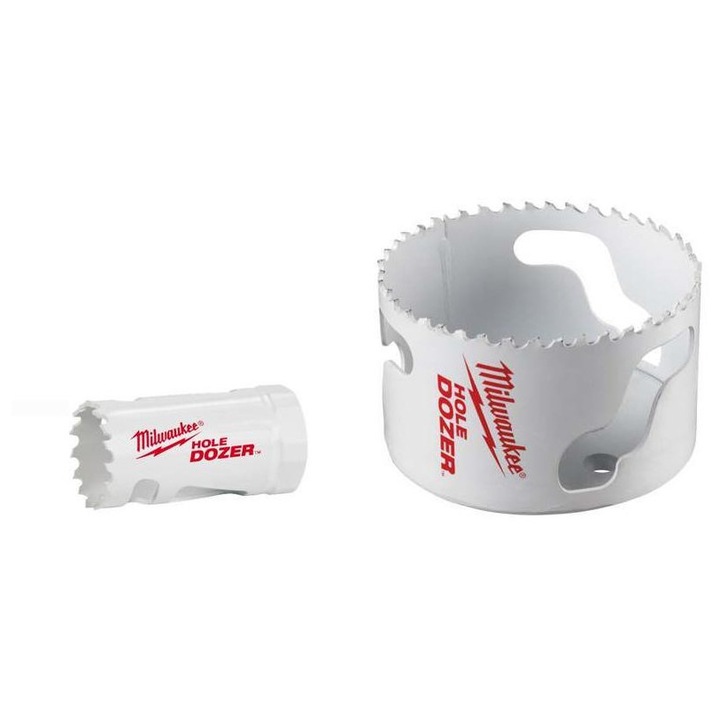 Set Otwornice Bi-Metal HOLE DOZER, Milwaukee, 210mm, 3.5 TPI, kobalt, 1 bucata