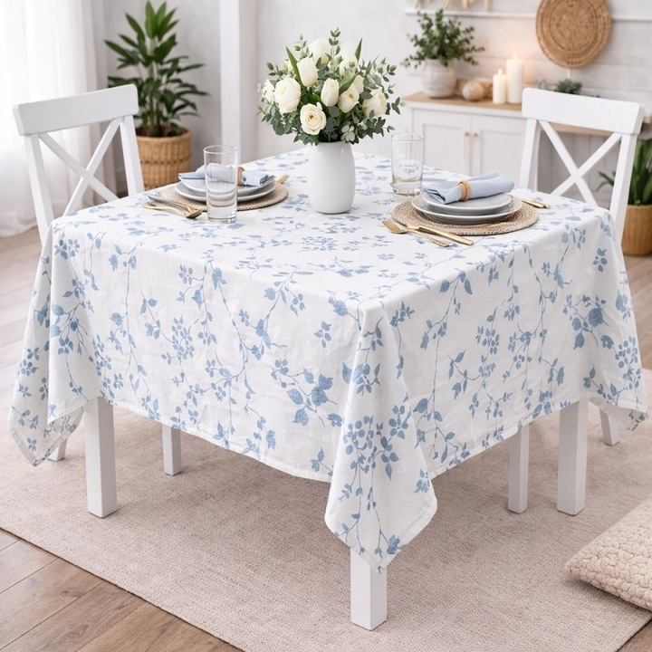 Fată de masă teflonată, Lenjerii Deosebite, 160x320cm, impermeabilă, rezistentă la pete