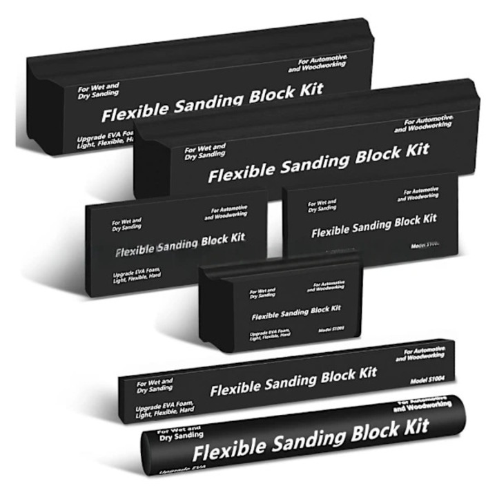 Set 7 blocuri de slefuit EVA pentru utilizare umeda si uscata, pentru proiecte din lemn, metal, pereti