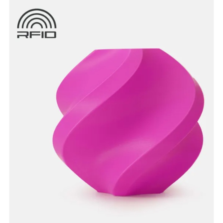 Rezerva filament, BambuLab, PLA Basic, 1.75 mm, Magenta, Refill cod 10202