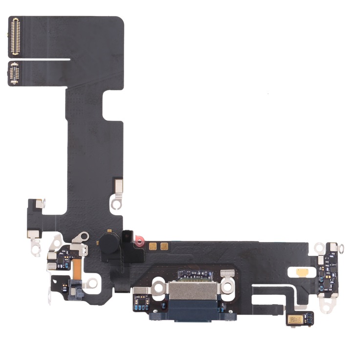 Töltőmodul és audio flex, Kompatibilis Apple iPhone 13, Fekete