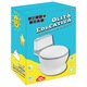 Olita Educationala ROBENTOYS tip Minitoaleta pentru Copii, Design Realist "My First Toilet" cu Sunet de Apa, Vas Colector Detasabil si Baza Antiderapanta, Alb/Roz