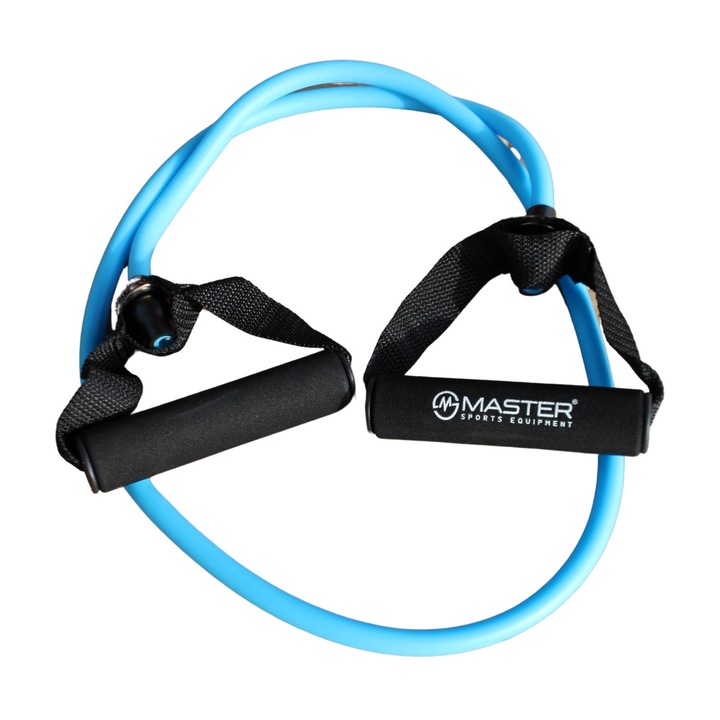 Ластичен експандер Master, гумен, 2 противоплъзгащи дръжки, за укрепване на мускулите, 30x45см