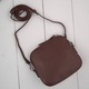 Geanta tip clutch din piele pentru femei de la Paolo Peruzzi – mica, maro Ay-24-Br