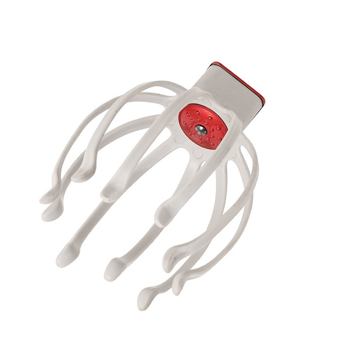 Aparat de masaj pentru cap Octopus, design 360, vibrații de înaltă frecvență, utilizare acasă și birou