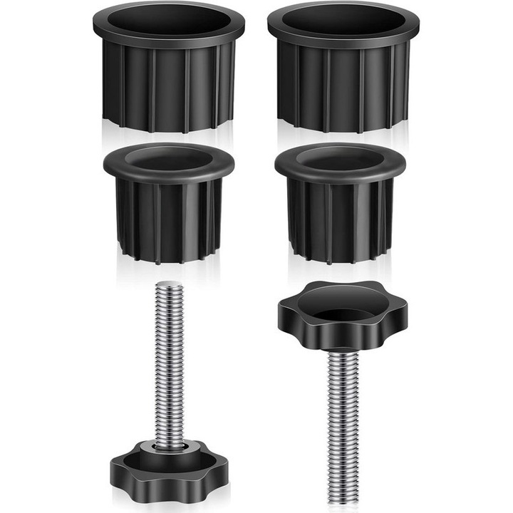 Set 6 piese suport umbrele, manere M8, eyelet 1.95 inch si 1.55 inch, plastic, pentru gradina