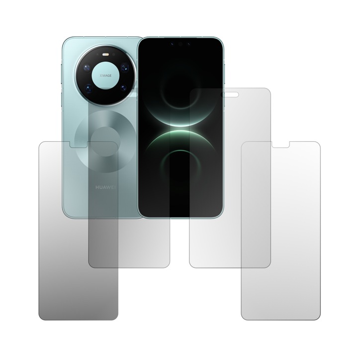 Set 4X Folie Protectie Ecran Folie24, pentru Huawei Mate 80 Pro Max, 2X Ultra-Clear + 2X Mate, Acoperire Full-Display si Case-Friendly, Adezive, Flexibile cu Auto Regenerare