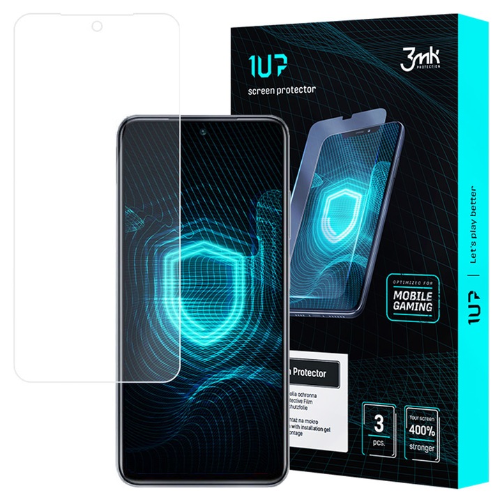 Folie protectie telefoane, 3MK 1UP, transparenta, oleofoba, pentru Xiaomi Redmi Note 10/10s
