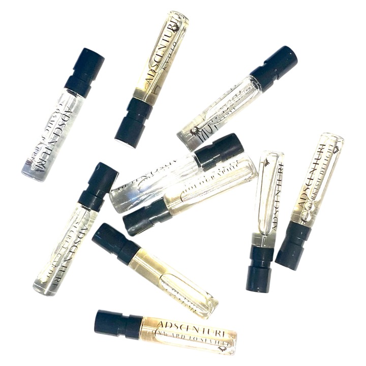 Set Adscenture Discovery, Apa de parfum, Unisex, 10 bucati, 2 ml