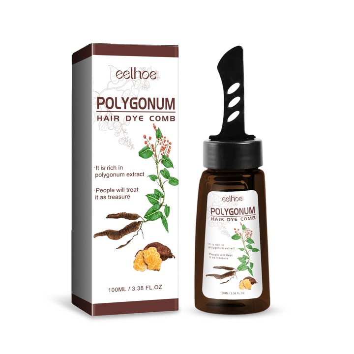 Tratament de par nuantator cu Polygonum multiflorum, EELHOE, 100ml, negru