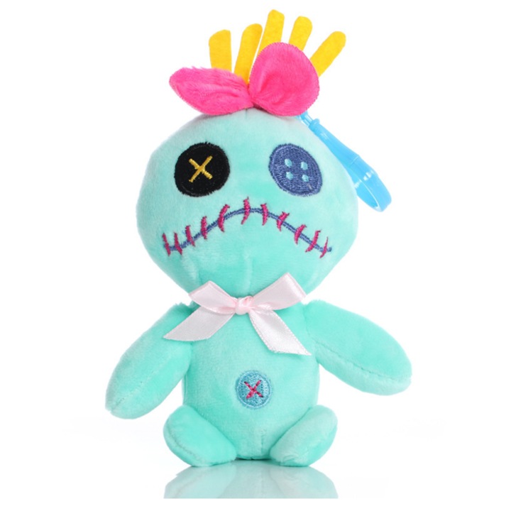 Jucarie de plus Lilo & Stitch, pozitie sezanda, 15cm, aurie