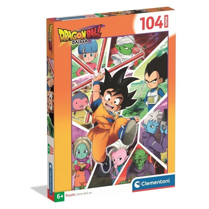 Puzzle 104 Clementoni Dragon Ball Daima, 48,5x33,5cm, multicolor