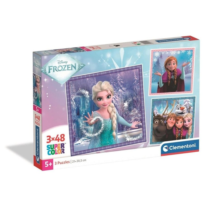 Puzzle set 3x48 Clementoni, Super Kolor, 21x20,5cm, multicolor