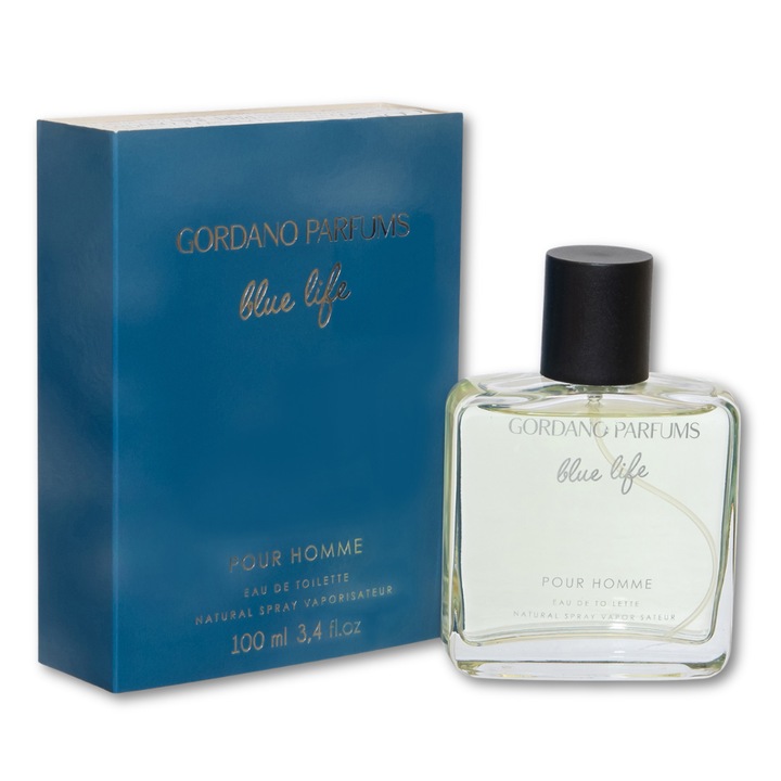 Parfum bărbătesc Blue Life, GORDANO PARFUMS, Eau de Toilette, 100 ml, fresh, elegant