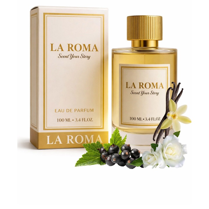 Apa de Parfum La Roma W-9 Yes, fekete ribizli, rózsa, vanília, 100ml