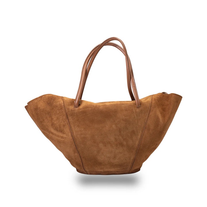 Női barna valódi bőr táska Diana