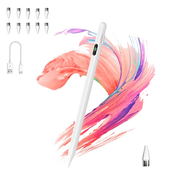 Stylus capacitiv universal, potrivit pentru tabletele Huawei, compatibil cu telefoanele mobile si stylus-ul activ pentru iPad