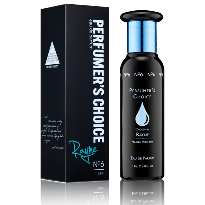 Milton Lloyd Perfumer's Choice No. 6 Rayne Eau de Parfum, 83 ml, uniszex, fás-fűszeres jegyek, orientális