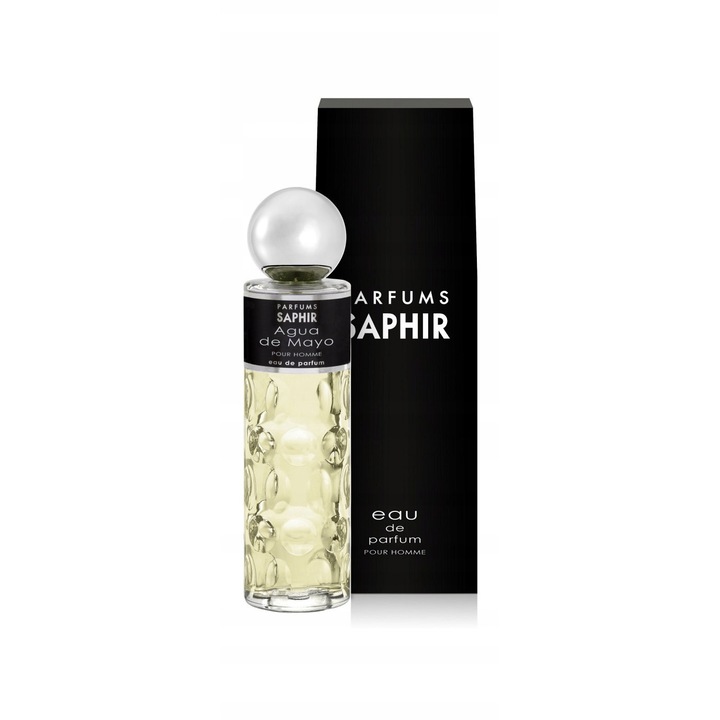 Saphir Aqua de Mayo Eau de Parfum, 200 ml, orientális, friss, fás jegyekkel