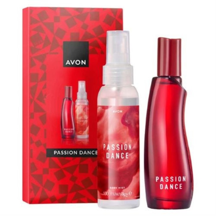 Set cadou Avon Passion Dance, apa de toaleta 50 ml, spray de corp 100 ml