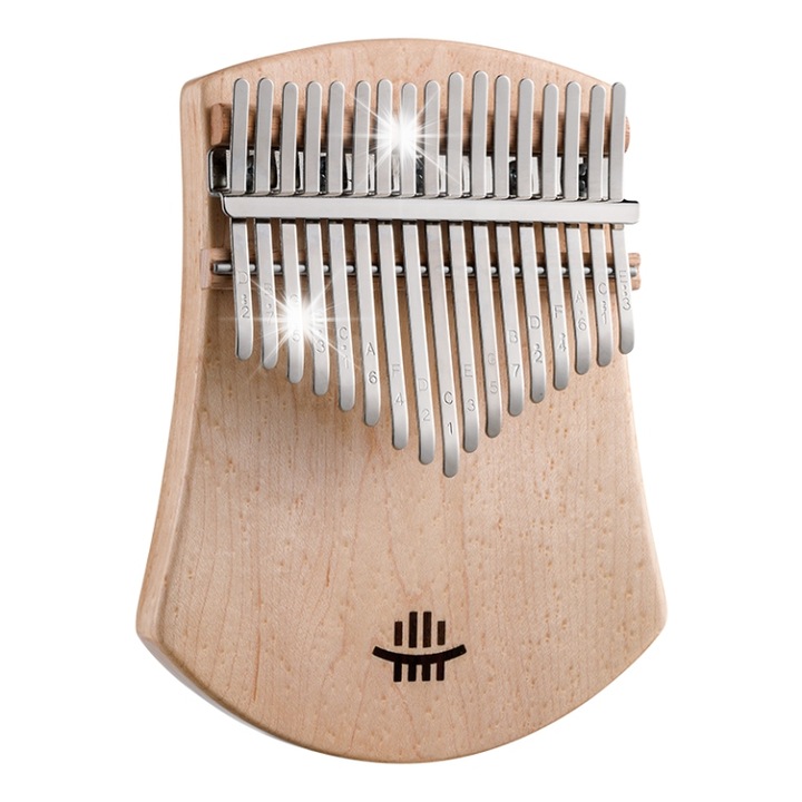 Калимба 17 тона, Hluru KA17, от кленово дърво, пълен комплект, 18x14x2см