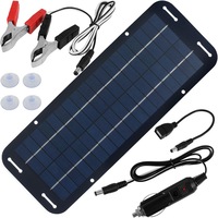 Suport de intretinere a incarcatorului solar de 300 W, kit de incarcare cu panou solar impermeabil, portabil, 12 V, pentru masina, automobile, motocicleta, barca, marin, RV, remorca, snowmobil etc