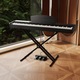 Pian digital, 88 de taste, cu claviatura cu actiune de ciocan, calitate profesionala, Bluetooth, mod casti, calitate a sunetului de inalta definitie, design ergonomic, complet cu pedale si suport in forma de X, 128, 5 x 24, 2 x 21