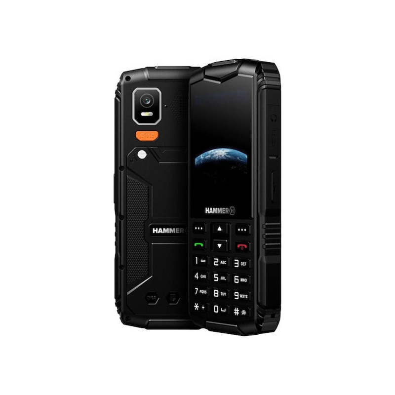Telefon mobil HAMMER Horizon, 4G, Dual SIM, negru, 2.8", IP68, 3000mAh