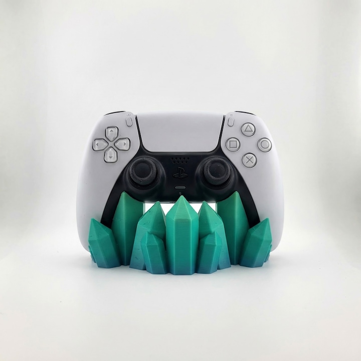 Suport Controller, Verde, 14cm, Plastic PLA, Design Cristale