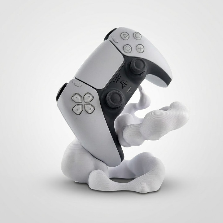 Suport Controller Elegant, Alb, Plastic PLA, 12 cm