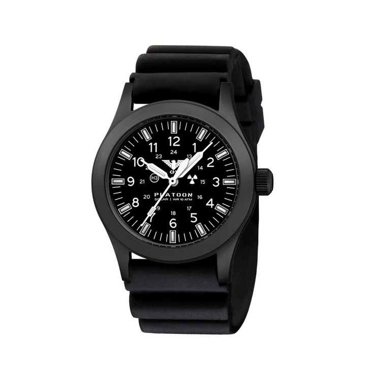 KHS - KHS.PLABSSF.DB - Armbanduhr - Herren - PLATOON Black Steel Solar