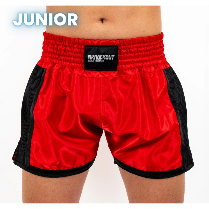 Rövidnadrág Kickbox Knockout Gyermek Piros, Piros