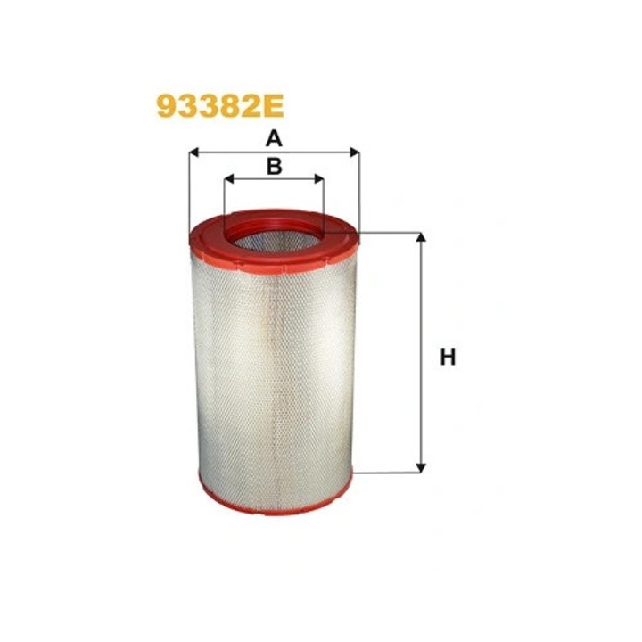 Wix Filters 93382E levegőszűrő, kompatibilis Kamaz, 10.8 dízel, 12.0 dízel