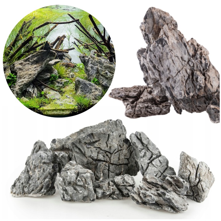 Piatra decorativa Scenery poroasa gri 1 kg