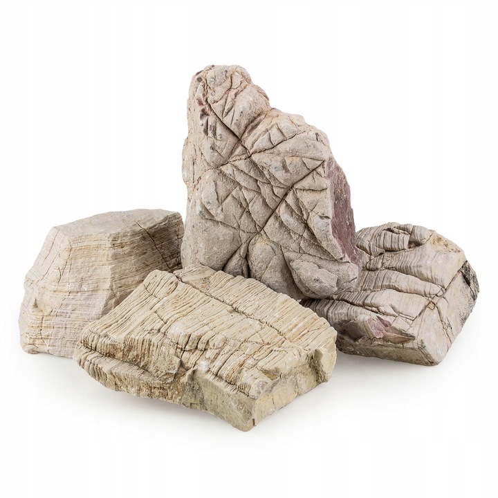 Piatra decorativa pentru acvariu Layer Rock 5 kg bej