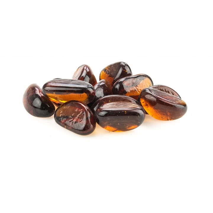 Pietricele decorative din sticla maro 100 g (Ø 1-3 cm)