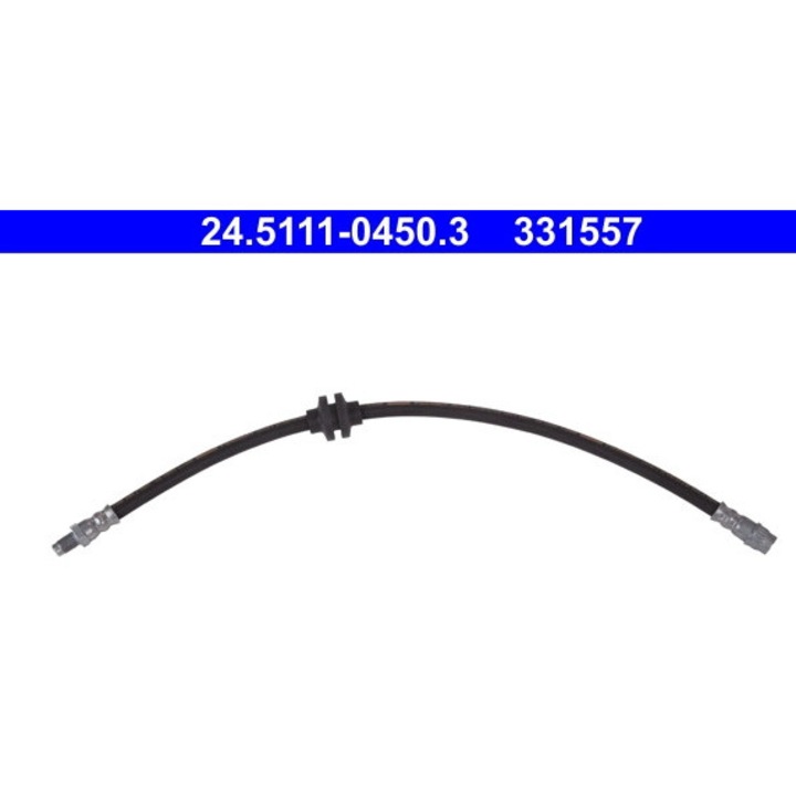 Спирачен маркуч Ate, 24.5111-0450.3, съвместим с Dacia Duster/Logan/Sandero, одобрен от RAR