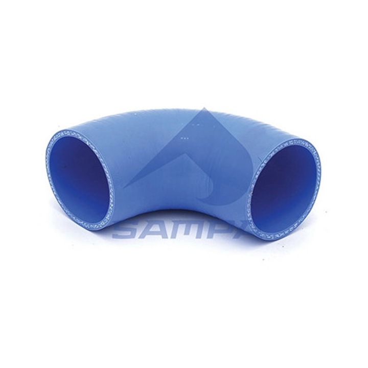 Furtun radiator Sampa 020.467, compatibil MAN E2000/F2000/F90, dimensiuni 10.5x10.5cm, culoare negru