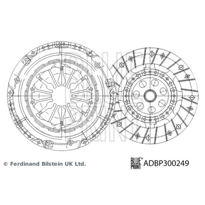 Kuplung készlet, Blue Print, Adbp300249, Renault-hoz, többszínű