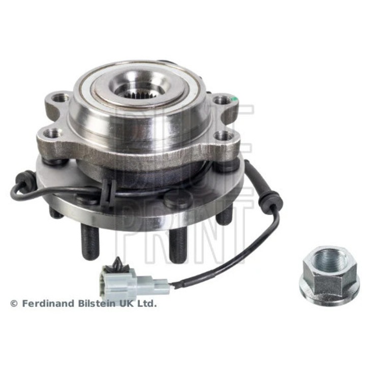 Kerékcsapágy készlet, első tengely, jobb, Blue Print ADN18253, kompatibilis Nissan Navara NP300/Pathfinder 3/Sani