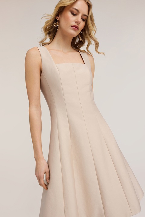 Motivi, Rochie mini cu croiala evazata, Bej deschis