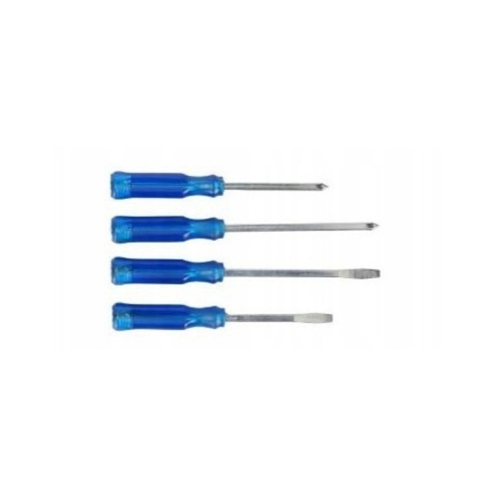 Set 4 surubelnite profesionale Profix, cu varf codat, din otel de inalta calitate, ergonomice