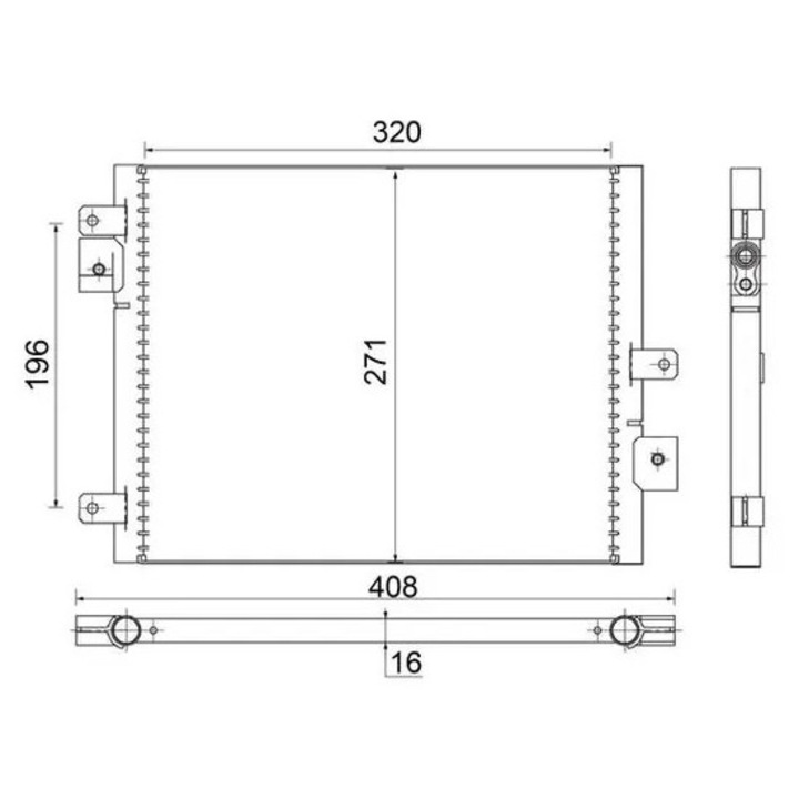 Radiator Aer Conditionat Clima Ac354000S Porsche 911/Boxster/Cayman