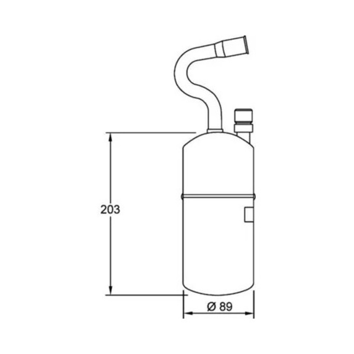 Mahle AD34000S klímarendszer szárítószűrő, Volvo kompatibilis, 2.0 benzin, 2.4 benzin